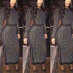 S-3XL Excellent Quality 2018 Barocco Runway Long Sleeve Autumn Women Sexy Rhinestone Diamond Embellished Bodycon Long Dress
