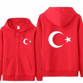 Omnitee Cool Turkey Flag Hoodies Tracksuit Men Casual  Autumn Fleece Jacket Zipper Pullover Turkey Sweatshirt