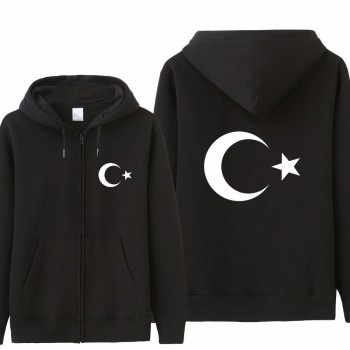 Omnitee Cool Turkey Flag Hoodies Tracksuit Men Casual  Autumn Fleece Jacket Zipper Pullover Turkey Sweatshirt