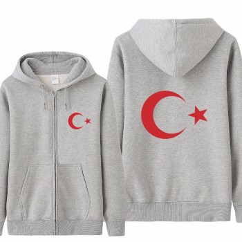 Omnitee Cool Turkey Flag Hoodies Tracksuit Men Casual  Autumn Fleece Jacket Zipper Pullover Turkey Sweatshirt