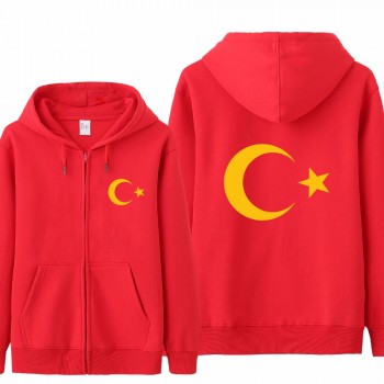 Omnitee Cool Turkey Flag Hoodies Tracksuit Men Casual  Autumn Fleece Jacket Zipper Pullover Turkey Sweatshirt