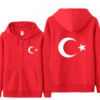 Omnitee Cool Turkey Flag Hoodies Tracksuit Men Casual  Autumn Fleece Jacket Zipper Pullover Turkey Sweatshirt