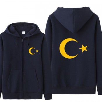 Omnitee Cool Turkey Flag Hoodies Tracksuit Men Casual  Autumn Fleece Jacket Zipper Pullover Turkey Sweatshirt