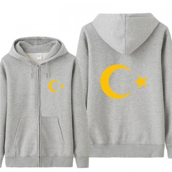 Omnitee Cool Turkey Flag Hoodies Tracksuit Men Casual  Autumn Fleece Jacket Zipper Pullover Turkey Sweatshirt