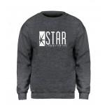 Star Labs Sweatshirt Superman Series Hoodie Men Jumper The Flash Gotham City Comic Books Black Sweatshirts Fleece Streetwear XXL