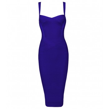 INDRESSME 2018 Womens Midi Bandage Dress Sexy Spaghetti Strap Bodycon Club Party Dresses Vestidos Wholesale