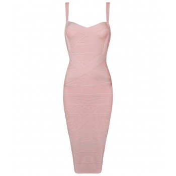 INDRESSME 2018 Womens Midi Bandage Dress Sexy Spaghetti Strap Bodycon Club Party Dresses Vestidos Wholesale
