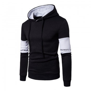 Casual Hoodies Men Fashion New Patchwork Hooded Sweatshirt Coat Mens Moletom Masculino Fashion Hoodies Slim Sportswear Tracksuit