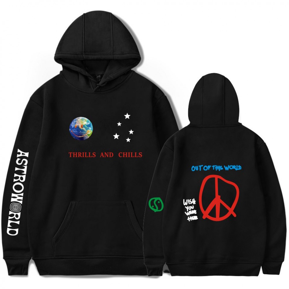 2018  ASTROWORLD Print Hooded Hoodies Men/Women Fashion Harajuku Hip Hop Hoodies Sweatshirt Top Clothes Plus Size
