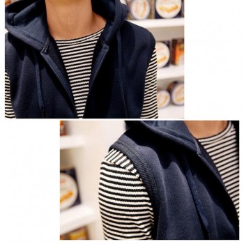 2017 New Fashion Casual Mens Sleeveless Hoodies Slim Fit Hip Pop Vest Waistcoat Zipper Hoodies Sweatshirts For Men