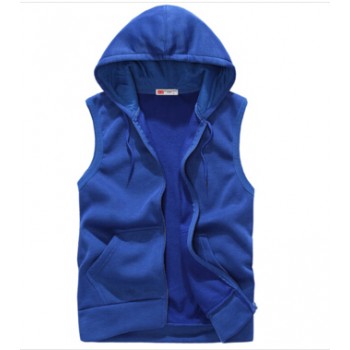2017 New Fashion Casual Mens Sleeveless Hoodies Slim Fit Hip Pop Vest Waistcoat Zipper Hoodies Sweatshirts For Men