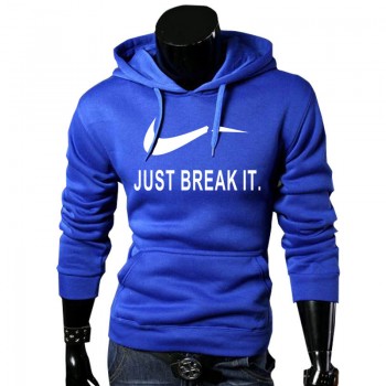2017 Autumn New Arrival High JUST BREAK IT Printed Sportswear Men Sweatshirt Hip-Hop Male Hooded Hoodies Pullover Hoody clothing
