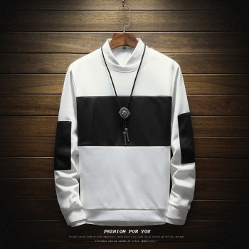 Men Sweatshirt Floral Printed Streetwear Moletom Masculino Sweatshirts Sudadera Hombre Male Pullover patchwork Sweatshirts homme