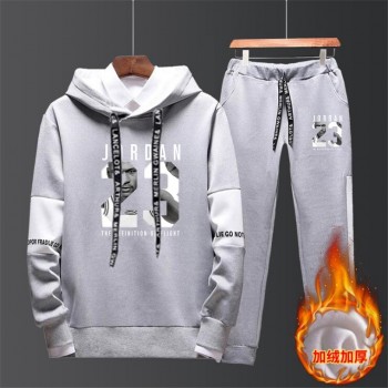 2019 Spring Autumn Men Tracksuits Outwear Hoodies JORDAN 23 Sportwear Sets Male Sweatshirts Men Set Clothing+Pants plus size 4XL