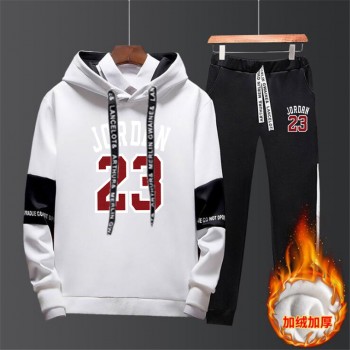2019 Spring Autumn Men Tracksuits Outwear Hoodies JORDAN 23 Sportwear Sets Male Sweatshirts Men Set Clothing+Pants plus size 4XL