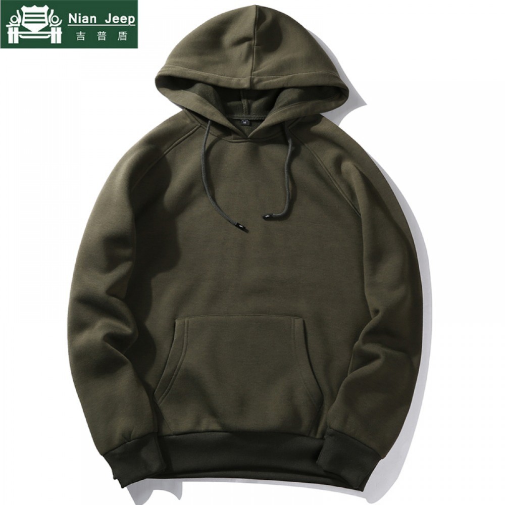 Fashion Hoodies Men Spring Autumn High Quality Fleece Liner Sweatshirts Male Brand Streetwear Solid Warm Hoodies Euro Size S-2XL