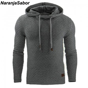 NaranjaSabor 2019 Autumn Mens Hoodies Slim Hooded Sweatshirts Mens Coats Male Casual Sportswear Streetwear Brand Clothing N461