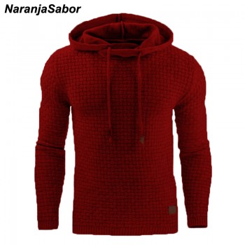 NaranjaSabor 2019 Autumn Mens Hoodies Slim Hooded Sweatshirts Mens Coats Male Casual Sportswear Streetwear Brand Clothing N461