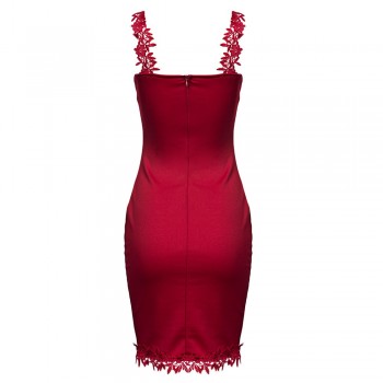 Kenancy Designer Women Summer Dress Sweetheart Neck Lace Slim Bodycon Party Clubwear Sexy Woman Mini Dress Female Vestido