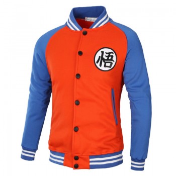 CW 2018 Cartoon Dragon Ball Z Goku Hoodie Sweatshirt Men Casual Slim Fit Zipper Hoodies Sweatshirts Men Hooded Baseball Jacket