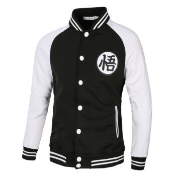 CW 2018 Cartoon Dragon Ball Z Goku Hoodie Sweatshirt Men Casual Slim Fit Zipper Hoodies Sweatshirts Men Hooded Baseball Jacket