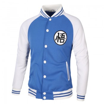 CW 2018 Cartoon Dragon Ball Z Goku Hoodie Sweatshirt Men Casual Slim Fit Zipper Hoodies Sweatshirts Men Hooded Baseball Jacket