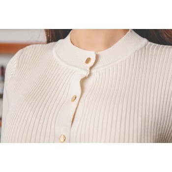 Elegant Single Breasted Women Sweater Dress O-neck Full Sleeve Sashes Stretch Vestidos Female Knee-length Knitted Dress 2018