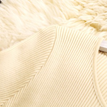 Amolapha Women Knit Mesh Patchwork Dress Long Sleeve Ball Gown Elegant Woman Casual Knitted A-line Dresses