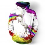 Headbook Rainbow Horse Digital Printing Hooded Hoodies For Men/Women 3d Sweatshirts Long Sleeve Hoody Cap Pullovers
