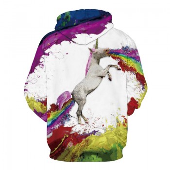 Headbook Rainbow Horse Digital Printing Hooded Hoodies For Men/Women 3d Sweatshirts Long Sleeve Hoody Cap Pullovers