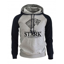 2018 Raglan Hoodies For Men House Stark The Song of Ice and Fire Winter Is Coming Mens Sportswear Game Of Thrones Sweatshirt