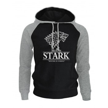 2018 Raglan Hoodies For Men House Stark The Song of Ice and Fire Winter Is Coming Mens Sportswear Game Of Thrones Sweatshirt