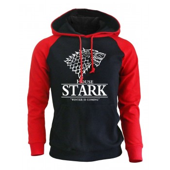 2018 Raglan Hoodies For Men House Stark The Song of Ice and Fire Winter Is Coming Mens Sportswear Game Of Thrones Sweatshirt