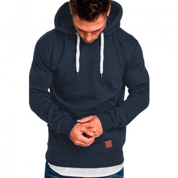 2018 New Fashion Mens Hoodies Tracksuit Casual Drawstring Solid Color Long Sleeve Sweatshirt Male Slim Hoodie 4XL 5XL