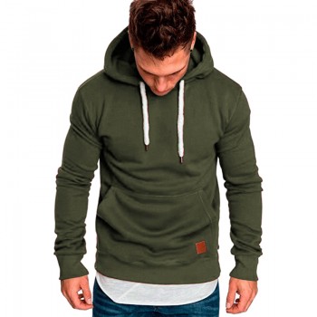 2018 New Fashion Mens Hoodies Tracksuit Casual Drawstring Solid Color Long Sleeve Sweatshirt Male Slim Hoodie 4XL 5XL