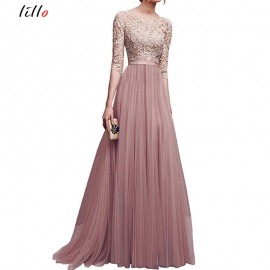 2018 hot sale new party dress sexy Lolita chiffon lace zipper temperament dress elegant waist women summer dress a variety of co