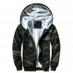 2018 New Hoodies Sweateshirts Men Winter Warm Thick Plus Velvet Hoodies Jacket Parkas Casual Solid Streetwear Mens Cardigan Coat
