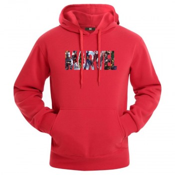 2018 Hoodies Hombre MARVEL Sudaderas Hip Hop Mens Brand Letter printing Hooded pullover hoodies Sweatshirt Slim Fit Men Hoodie