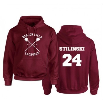 Teen Wolf Hoodie Men McCall 11 Lacrosse Stilinski 24 Lahey 14 Print Pullover Mens Hoddies Red Hood Sweatshirts Women Anime Hodie