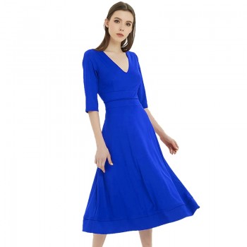 Vintage Spring Summer Dress Women 2019 Casual Plus Size Elegant Long Party Dress Female Sexy V Neck Ball Gown White Dresses 3XL