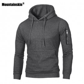 Mountainskin Mens Hoodies Spring Autumn Sportswear Long Sleeve Casual Hooded Coat Mens Brand Clothing Male Sweatshirt 4XL SA519