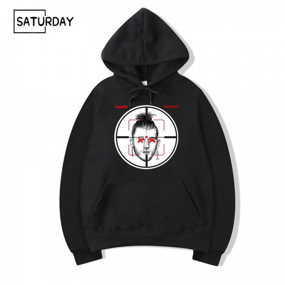 Men Eminem Machine Gun Kelly Diss Track Killshot Hoodies Sweatshirts Unisex Hip Hop MGK Sweatshirts Hoodies Hoody Clothes