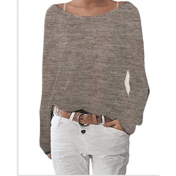2018 New Solid Knitted Blouse Female Casual O Neck Long Sleeve Women Tops Loose White Blusas Shirts Sexy Vintage Blusa Feminina
