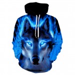 Fashion Men Wolf Animal 3D Printed Hooded Hoodies Men / Womens Shinning Wolf Design Sweatshirts 3D Harajuku Hoody