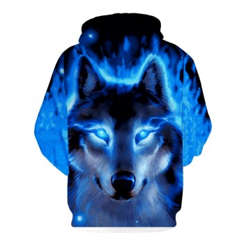 Fashion Men Wolf Animal 3D Printed Hooded Hoodies Men / Womens Shinning Wolf Design Sweatshirts 3D Harajuku Hoody