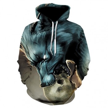 Fashion Men Wolf Animal 3D Printed Hooded Hoodies Men / Womens Shinning Wolf Design Sweatshirts 3D Harajuku Hoody