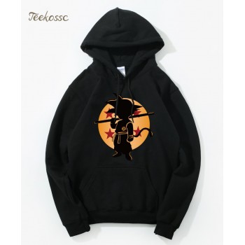 Dragon Ball Z Pocket Hoodie Men Japan Anime Hoodies Mens DragonBall Hooded Sweatshirt 2018 Winter Pullover Long Sleeve Outerwear