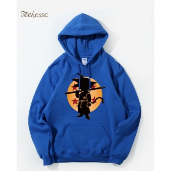 Dragon Ball Z Pocket Hoodie Men Japan Anime Hoodies Mens DragonBall Hooded Sweatshirt 2018 Winter Pullover Long Sleeve Outerwear
