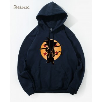 Dragon Ball Z Pocket Hoodie Men Japan Anime Hoodies Mens DragonBall Hooded Sweatshirt 2018 Winter Pullover Long Sleeve Outerwear