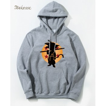 Dragon Ball Z Pocket Hoodie Men Japan Anime Hoodies Mens DragonBall Hooded Sweatshirt 2018 Winter Pullover Long Sleeve Outerwear